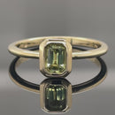 RING AUS 375/- GELBGOLD MIT SAPHIR (CA.0,48 ct.)