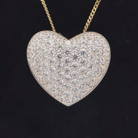 "HERZ" WENDEANHÄNGER AUS 925/- SILBER BICOLOR MIT ZIRKONIA