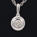 ANHÄNGER AUS 585/- WEISSGOLD mit Brillant (ca. 0,30 ct.)