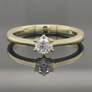 SOLITÄR RING GR. 16 (CA.50) AUS 585/- GELBGOLD mit Brillant (ca. 0,25 ct.)