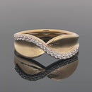 RING AUS 925/- SILBER VERGOLDET MIT ZIRKON