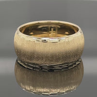 RING AUS 585/- GELBGOLD SATINIERT
