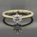 SOLITÄR RING GR. 17 ( CA.53) AUS 585/- GELBGOLD mit Brillant (ca. 0,51 ct.)