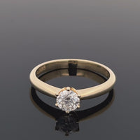 RING AUS 585/- GELBGOLD mit Brillant (ca. 0,50 ct.)