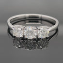RING AUS 585/- WEIßGOLD MIT BRILLANTEN (ges.ca. 1,50 ct.)