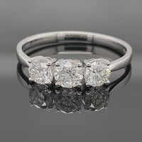RING AUS 585/- WEIßGOLD MIT BRILLANTEN (ges.ca. 1,50 ct.)