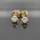 OHRSTECKER AUS 375/- GELBGOLD MIT PARAIBA-TURMALIN (GES.CA.0,12CT.)