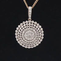 ANHÄNGER AUS 585/- GELBGOLD MIT DIAMANTEN ( GES.CA. 1,00 ct.)