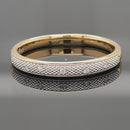 RING AUS 375/- GELBGOLD MIT BRILLANTEN SI  (GES. CA. 0,03 ct.)
