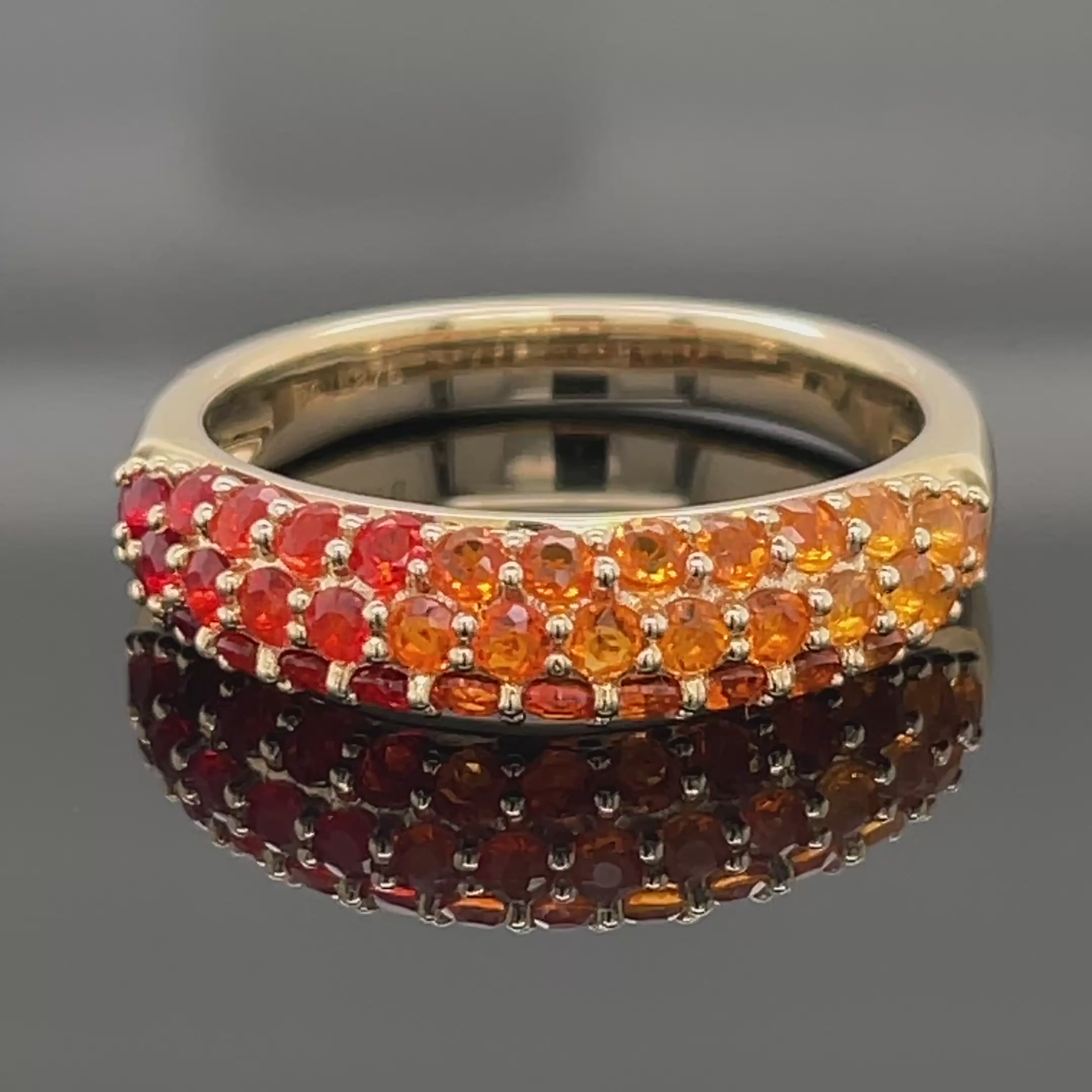 RING  AUS 375/- GELBGOLD mit Feueropal (ca. 0,888 ct.)