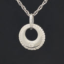 ANHÄNGER AUS 375/- WEIßGOLD MIT BRILLANTEN (ges.ca. 0,20 ct.)