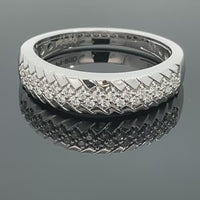 RING AUS 950/- PLATIN mit Brillanten (ca. 0,25 ct.)