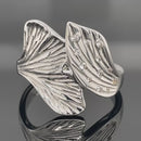 RING AUS 925/- SILBER RHODINIERT MIT ZIRKON ( GES. CA.0,11 ct.)