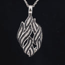 CLIP ANHÄNGER AUS 925/- SILBER RHODINIERT MIT SPINELL & ZIRKON ( GES. CA. 1,99 ct.)