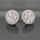 OHRSTECKER AUS 925/- SILBER RHODINIERT MIT ZIRKONIA