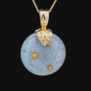 ANHÄNGER AUS 375/- GELBGOLD mit Opaltriplette (ca. 19,55 ct.)