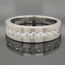 RING AUS 950/- PLATIN MIT BRILLANTEN LR (GES.CA.0,50 CT.)