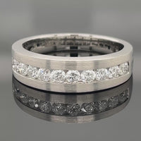 RING AUS 950/- PLATIN MIT BRILLANTEN LR (GES.CA.0,50 CT.)