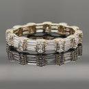 RING AUS 585/- GELBGOLD MIT DIAMANTEN  (GES.CA.1,50 ct.)