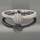 RING AUS 375/- WEIßGOLD MIT DIAMANTEN  (GES. CA. 0,25 ct.)